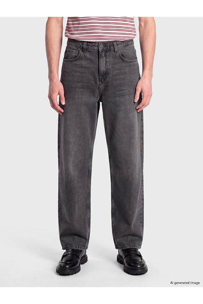 LC Waikiki Pantaloni de blugi pentru bărbați Super Baggy Fit, Sparkling Choic...