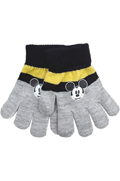 Disney Παιδικά Γάντια Γκρι Μαύρο Μίκυ 7130020