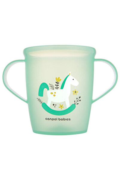 CANPOL Ανοιχτό Ποτήρι με Λαβές 250 ml Toys Πράσινο 2/101