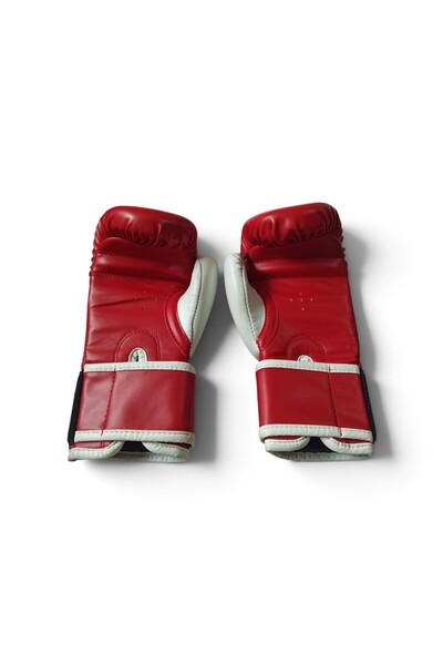 Hureggo Vintage the Wolves Team Professional Red Boxing and Kickboxing Gloves - 8 oz