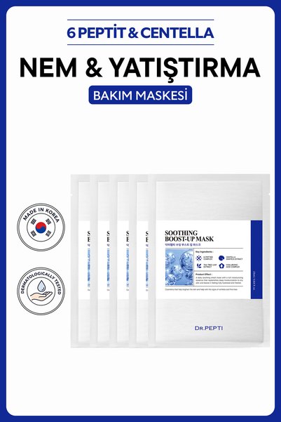 Dr. Pepti Soothing Boost Up Mask Set | Centella Çay Ağacı Heartleaf İçeren Ya...