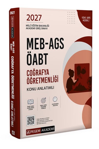 Pegem Akademi Yayıncılık 2027 MEB-AGS ÖABT Coğrafya Öğretmenliği Konu Anlatımlı