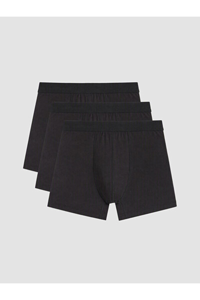 LC Waikiki Rmz Gi̇yi̇m Farkiyla Cotton Men's Boxer 3-Pack