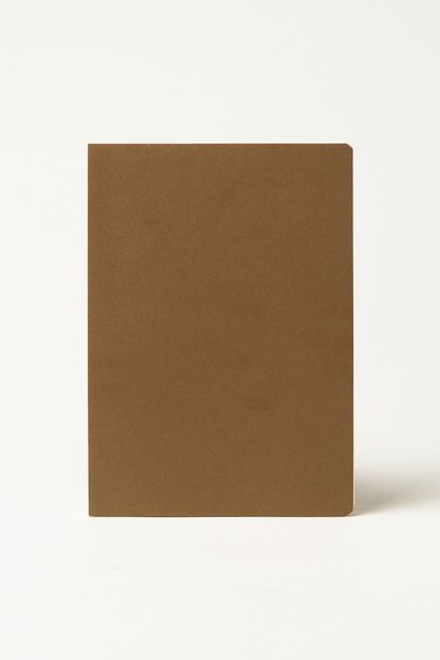 Bazen Defter Sütlü Kahve Açık Ciltli Sert Kapaklı Defter