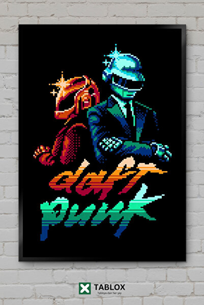 tablomaxtbx Daft Punk Retro Nostalgia Music Electronic Poster Art Framed Deco...