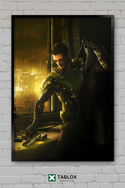 tablomaxtbx Διακοσμητικός πίνακας MDF Deus Ex Game Science Fiction Cyberpunk ...