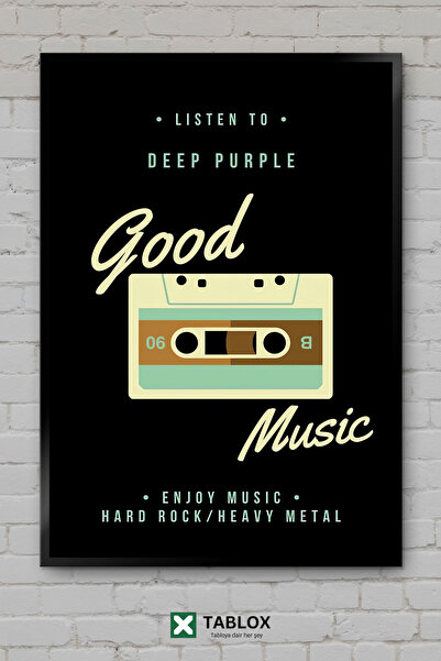 tablomaxtbx Deep Purple Ροκ Μπάντα Μουσική Ομάδα Καλλιτεχνών Αφίσα Τέχνης Πλα...