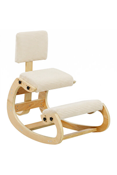 Generic Brand Scaun ergonomic pentru genunchiere cu spătar, finisaj cu aspect...
