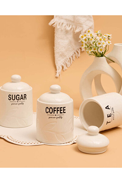 REDTAG White Plain Coffee Canister
