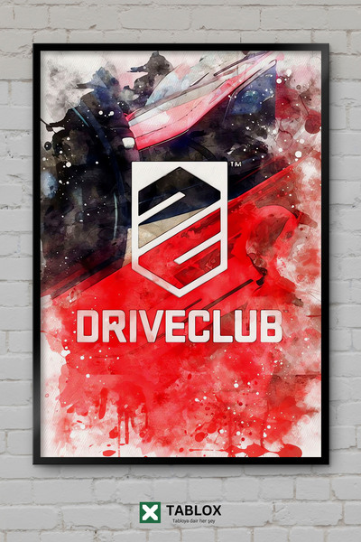 tablomaxtbx Декоративна MDF картина с дизайн на постер от видеоигра Driveclub...