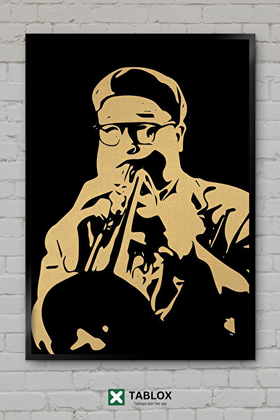 tablomaxtbx Dizzy Gillespie Jazz Τρομπετίστας Μουσικός Πορτρέτο Πλαισιωμένο Δ...