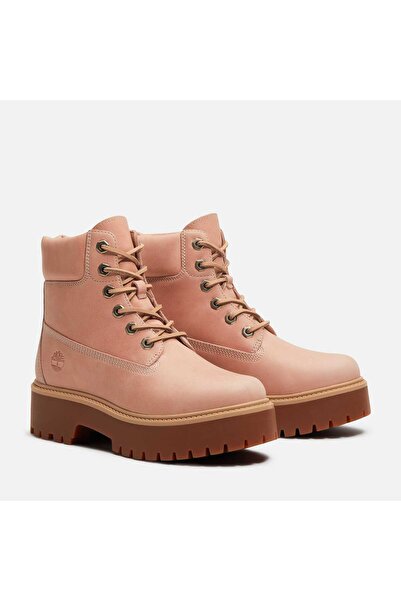 Timberland Stone Street 6 Inch Lace Up Boot Kadin Pembe Bot