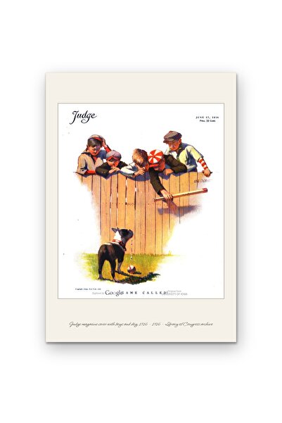 OEM Poster Carton 250g A4 Coperta originala revista Judecatorul cu baieti si ...