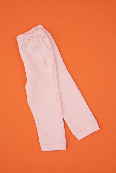 U.S. Polo Assn. Girl's Powder Pink Sweatpants 50316322-Vr050
