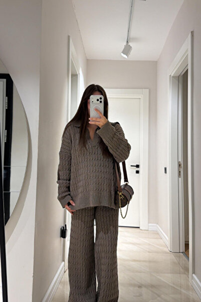 My Blog Mink Hair Knitted 2-Piece Knitwear Set - 2Y98074