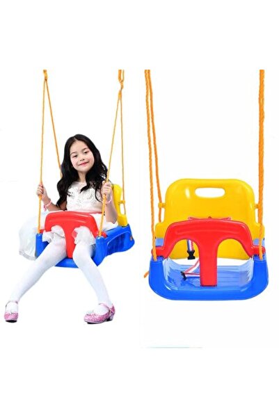 Generic Brand 3 in 1 Multi Color Plastic Swing Set Kids Children Swing Set wi...