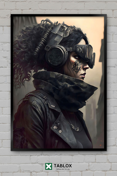 tablomaxtbx Δυστοπική πανκ αφίσα τέχνης Dystopia, διακοσμητικός πίνακας MDF μ...