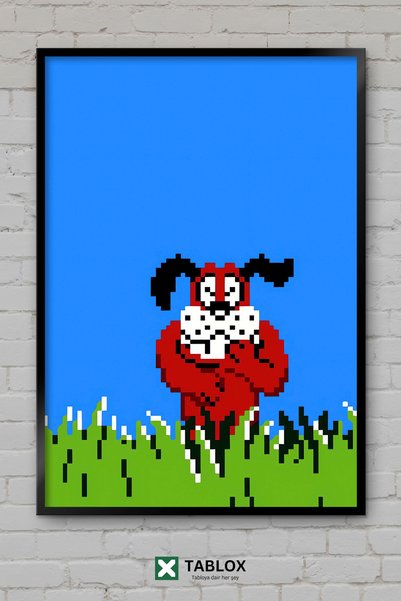 tablomaxtbx Duck Hunt Duck Hunt Retro Nes Game Poster cu ramă Tablou decorati...
