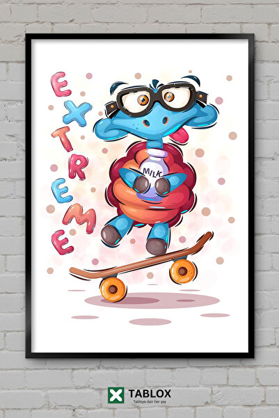 tablomaxtbx Broasca țestoasă drăguță, animal adorabil, poster artistic, decor...