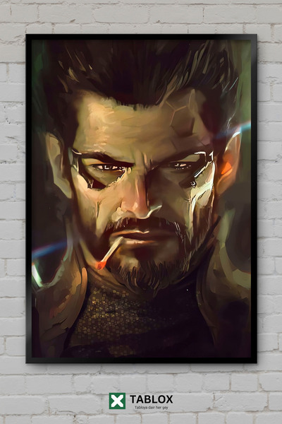 tablomaxtbx Διακοσμητικός πίνακας MDF Deus Ex Game Science Fiction Cyberpunk ...