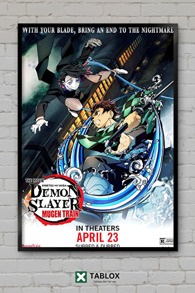 tablomaxtbx Demon Slayer Mugen Train Άνιμε Μάνγκα Διακοσμητικό Τραπέζι MDF με...