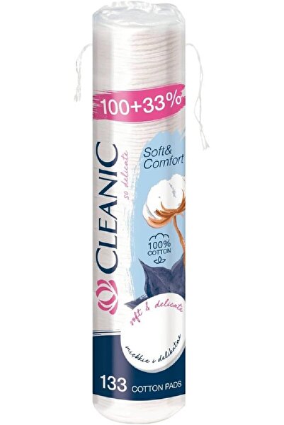 Cleanic Cotton Pads 100 + 33 Count | Soft, Lint-Free Cotton Feel Rounds for M...