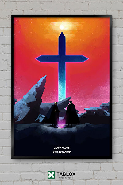 tablomaxtbx Daft Punk The Weeknd Muzika Elektronski Pop Poster Umjetnost Uram...