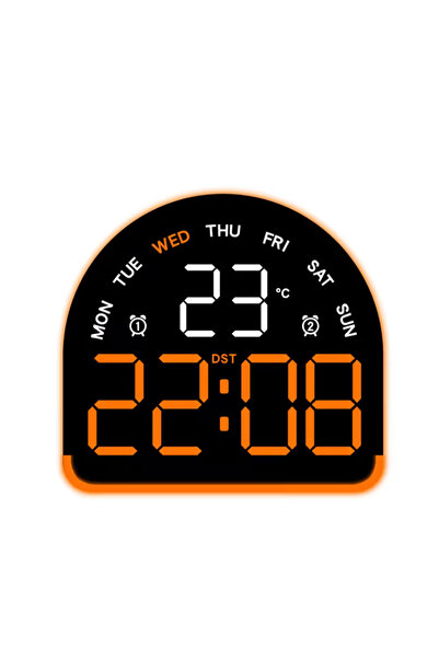Mihai Ceas electronic LED 5522 Multifuncțional cu lumină ambientală, alarmă ș...