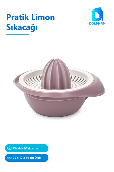 DolphFin Practical Lemon Squeezer Multi-Colored Plastic 20 X 17 X 10 cm