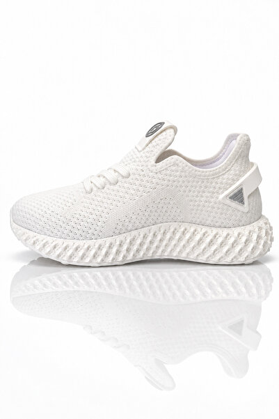 Tonny Black Unisex Beyaz Örgü File Detaylı Bağcıklı Sneaker