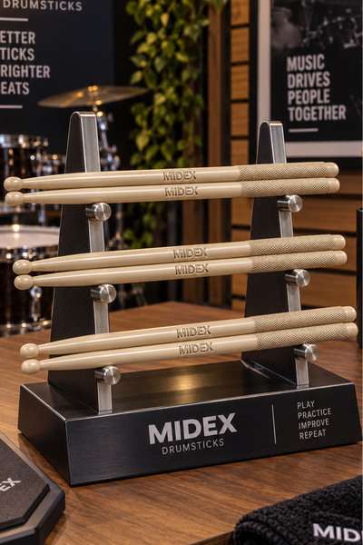 Midex GFK-801WD-3X 5A Μπαγκέτες Τυμπάνου Άθραυστες Ξύλινες Μπαγκέτες Τυμπάνου...