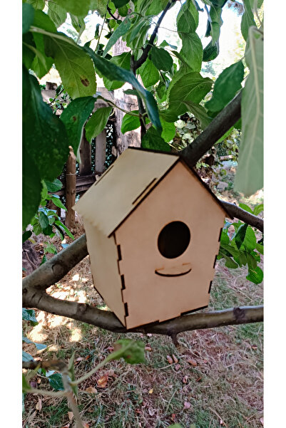 Ahşap Kuş Yuvası (15*9*9 cm ) 3Adet