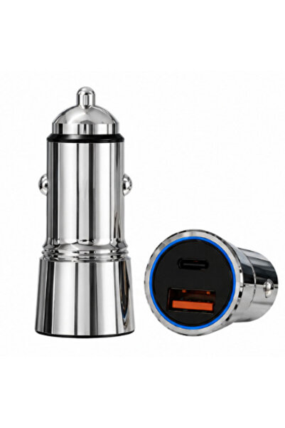 PRİZE Încărcător auto rapid QC 4.0 + PD 30W cu 2 porturi USB Model L 702