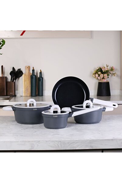 caldo 7-Piece Pot Set Gray