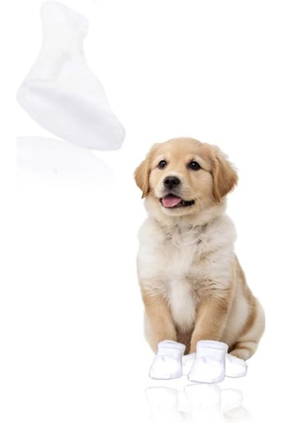 Sweet seven Dog Shoes - 12 PCS Paw Protectors for Small and Medium Dogs, Self...