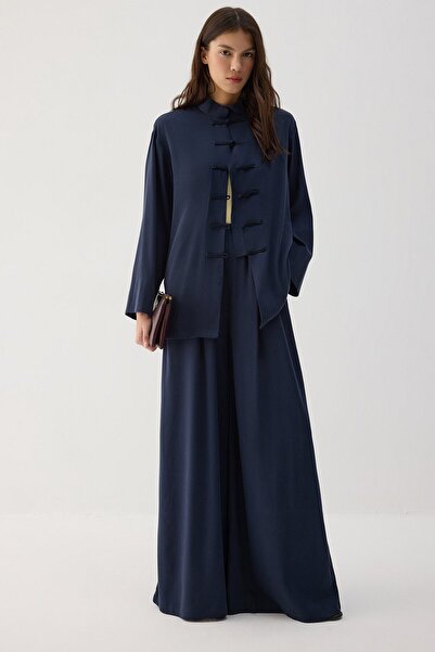 Touché Privé Haki̇m Collar Tunic Pants Suit