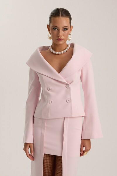 NOK İSTANBUL Lady Di Iconic Blazer Pembe