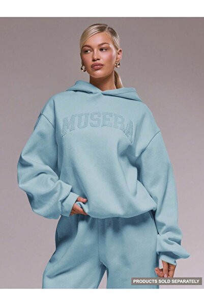 MITHRAS OUTDOORS Unisex Bebemavi Museba Baskılı Kapşonlu Sweatshirt Baskılı P...