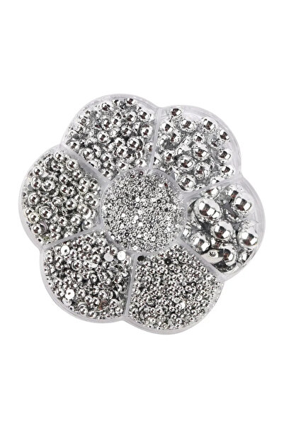 Choice about 3100pcs Mix Size Sliver 3100pcs 2/3/4/5/6/8/10mm Half Round ABS ...