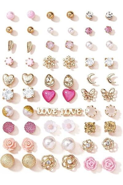 Shining Diva Fashion 30 Pairs Combo Set Latest Stylish Earrings for Women and...