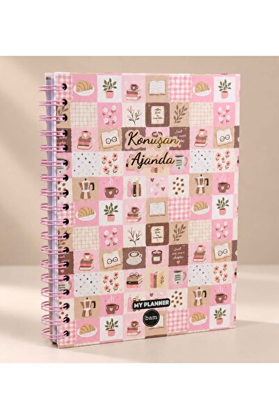 Gift Moda كتاب أجندة التحدث باللون البني