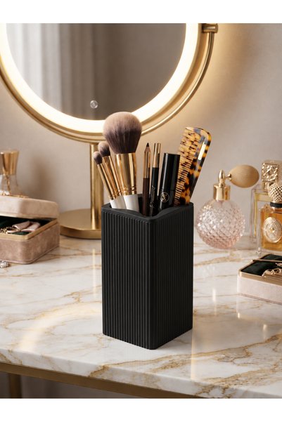 İndecor Houseware Çok Amaçlı Makyaj Organizeri Kozmetik Banyo Ofis Masa Düzenleyici Makyaj Fırçası Düzenleme Kutusu Organizer Makyaj Fırçalık