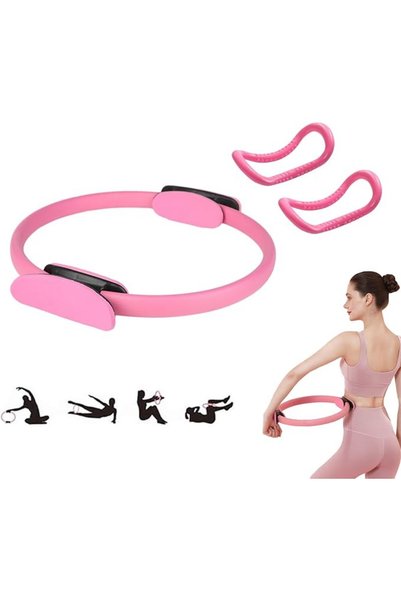 DURKU Yoga Pilates Stretch Ring Set,Fitness Shaping Training Circle, Pilates ...