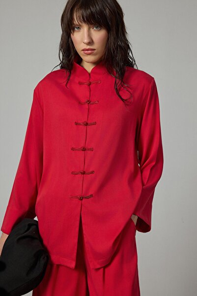 Touché Privé Haki̇m Collar Tunic Pants Suit