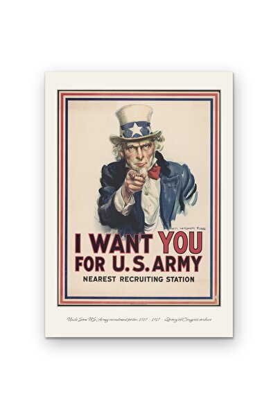 OEM Poster Carton 250g A4, Unchiul Sam Armata SUA 1917, Arhiva Istorica, Cole...