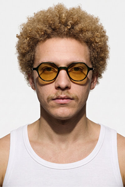 Bilge Karga Paula Green Light Orange Men's Sunglasses