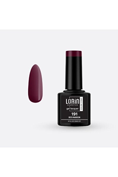 Lorin Cosmetics Lorin Ημιμόνιμο Βερνίκι Νυχιών Τζελ 8ml. # 191 (Πλούσιο Μπορν...