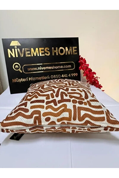 NİVEMESHOME Lucca Pl06 Fiber-Filled New Season Floor Tile 45 X 45