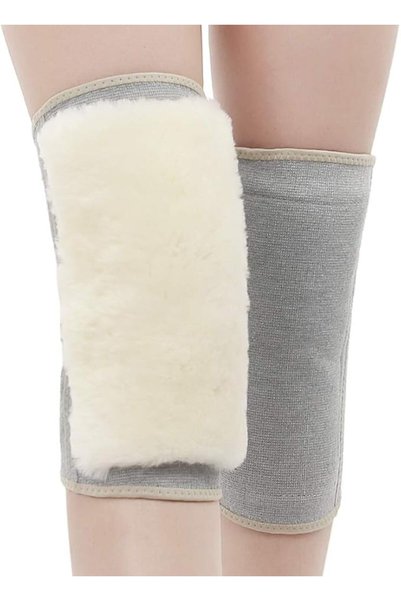 PURFUN 1 Pair Winter Thermal Thicken Cashmere Knee Braces Warmer Men Women Adjustable Compression Wa