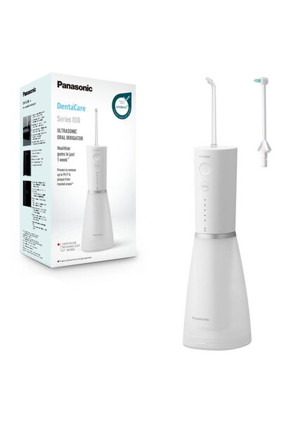 PANASONIC Irigator bucal 5 viteze, 2 capete, 200 ml, Alb